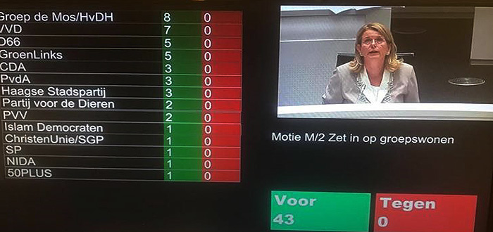 Haagse gemeenteraad omhelst groepswonen